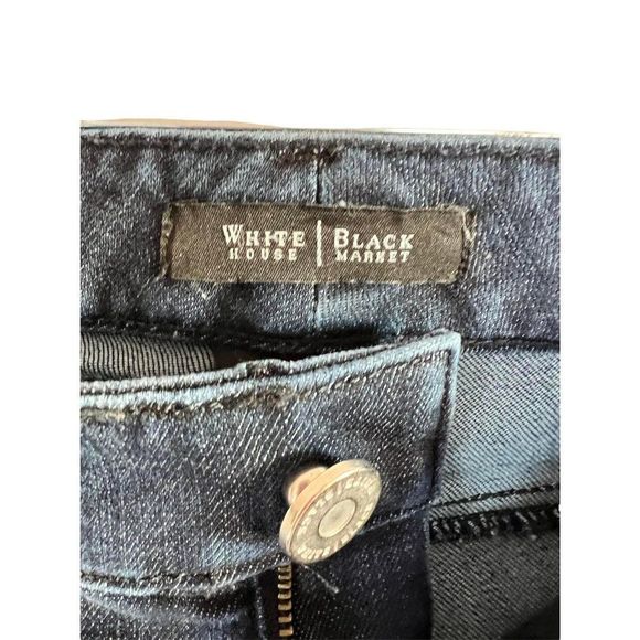 White House Black Market Slim Leg Blue Jeans. Medium Wash. Size 0S - Picture 5 of 14